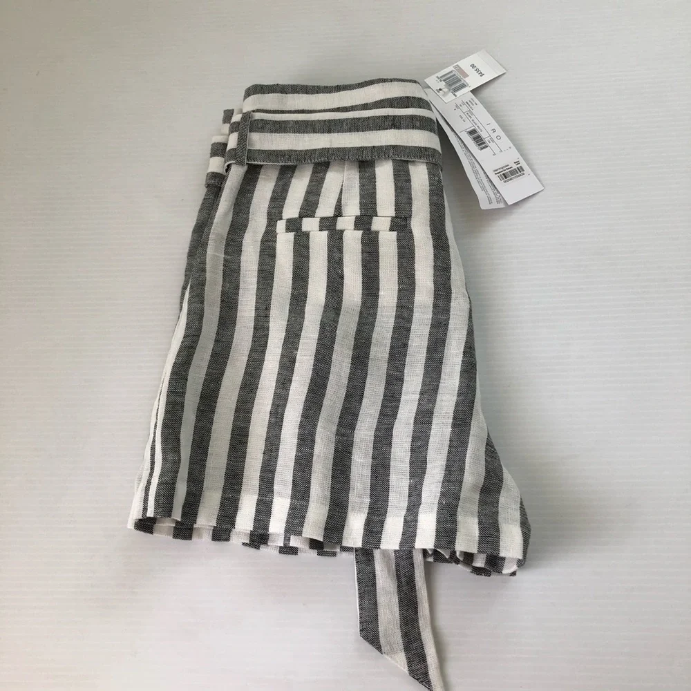 IRO NWT Lular High Waist Linen Shorts, 10 (42) - Picture 11 of 13